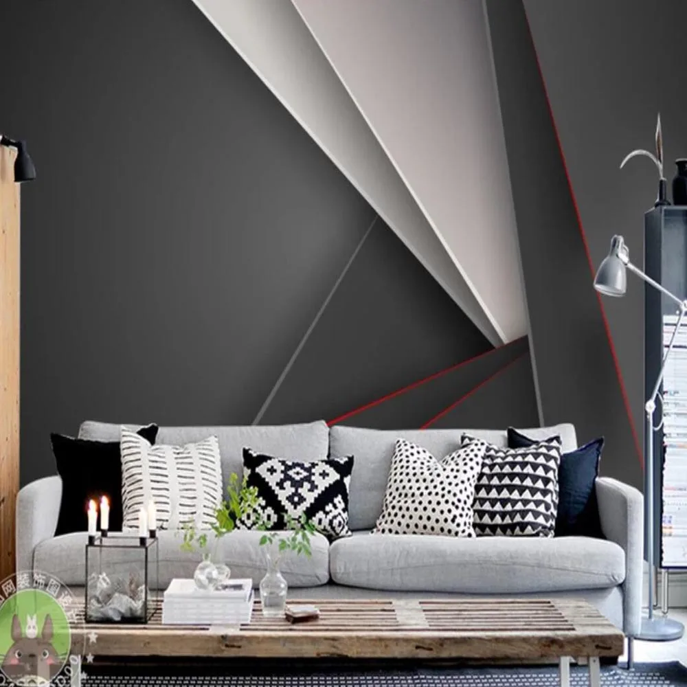 

3D Abstract Geometry Mural Photo Wallpaper Large Size for Living Room Bedroom Printing Paper Home Decor Custom