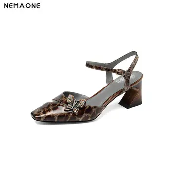 

NEMAONE New Women 2019 Classic Design High Quality Genuine Leather Women Pumps Fashion Shoes Woman Pointed Toe Shoes