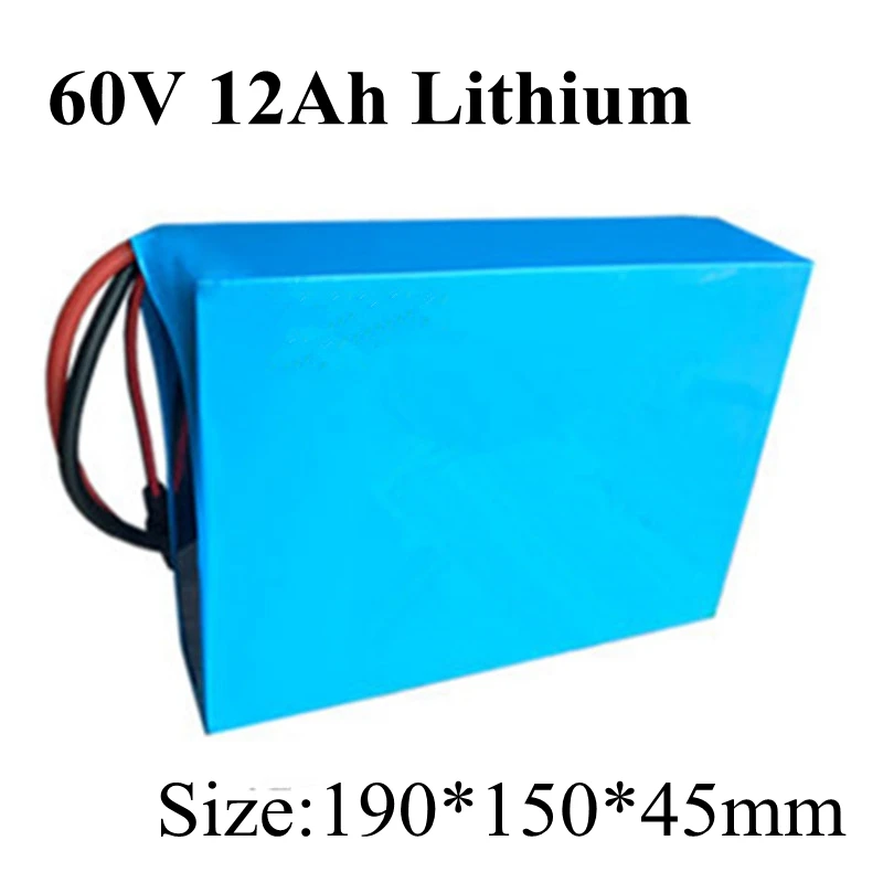 

60V 12Ah Battery Pack Lithium-ion for Two Wheel Foldable Citycoco Electric Scooter 600w 900w Motor Replacement + Charger