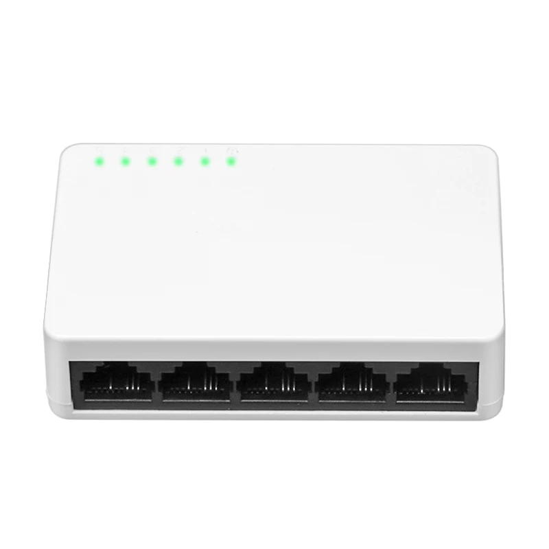 

Mini 5 Port Network Switch 10/100Mbps Fast Ethernet Network Desktop Switch LAN Hub/Full or Half duplex Exchange,EU/US/UK Plug