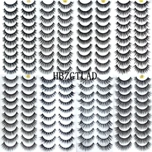 HBZGTLAD 1/5/10pairs Real Mink Eyelashes 3D Natural False Eyelashes 3d Mink Lashes Soft Eyelash Extension Makeup Kit Cilios