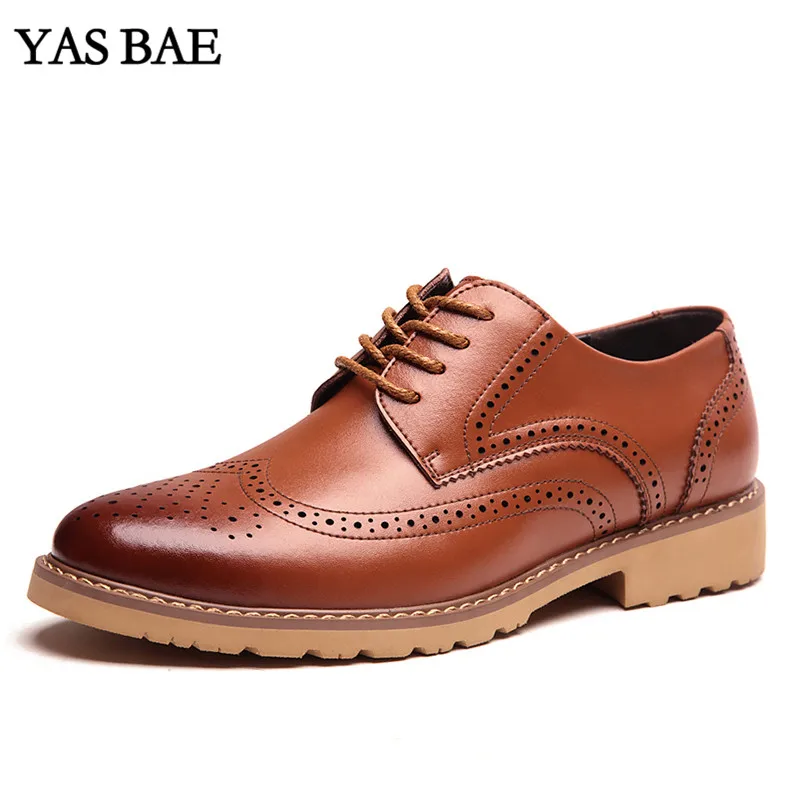 huang Dos Estilo Calçados Sapato Hei Designer Europeu Homens Casuais Marrom Masculinos China Britânico De Brogues zong Moda Italiano Baratos Oxford Couro Marca qfwx6n1A