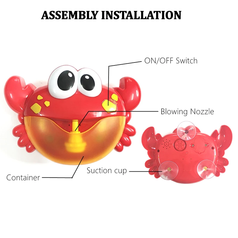 Детская игрушка для ванны Bubble Frog & Crabs устройство мыла в ванну игрушки детей с