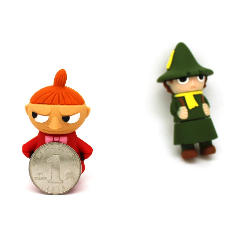 Горячая Распродажа мультфильм Moomin долина флеш диск USB 2 0 32 Гб 64 Милая карта памяти