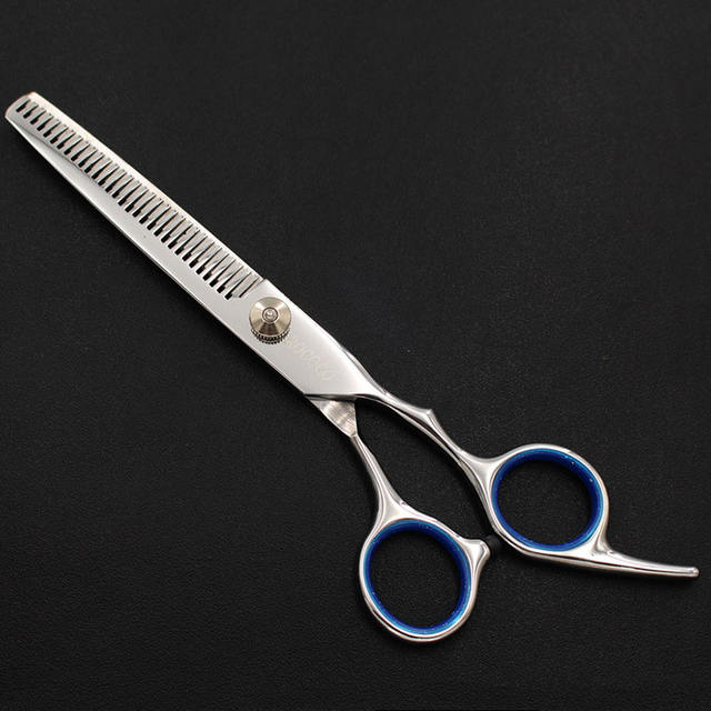 6.5inch Professional Pet Grooming Scissors Set Round Tip Safety Dog Shears Hair Cutting Thinning Curved Scissors with Comb Case