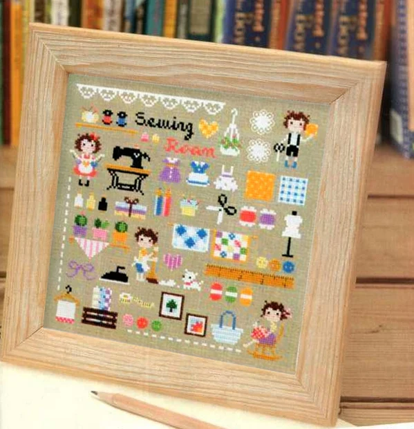 cs-2771 Cross Stitch Kit Sewing Atelier Room Workshop Tailor's Shop SO