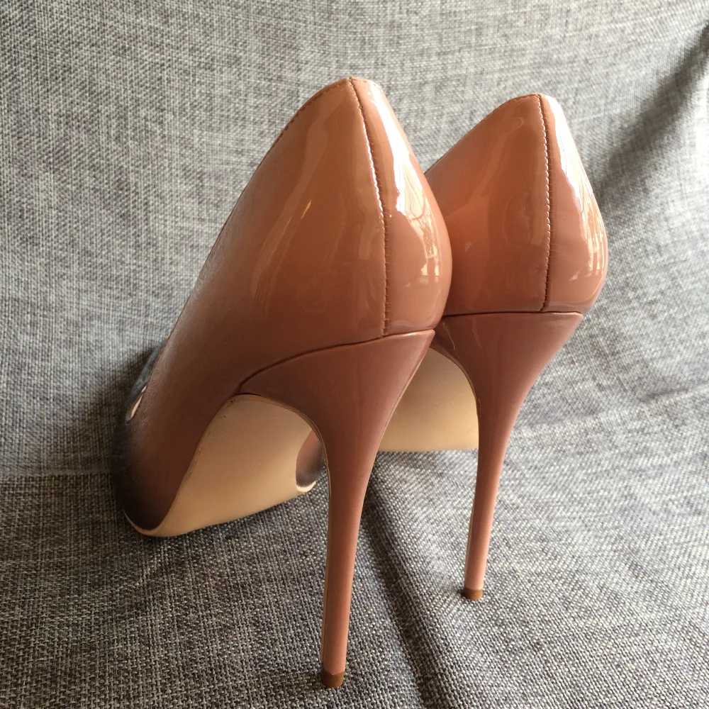 Veowalk/пикантные женские туфли-лодочки с острым носком градиентного цвета; туфли на высоком тонком каблуке-шпильке; женская модная обувь для вечеринок из лакированной кожи