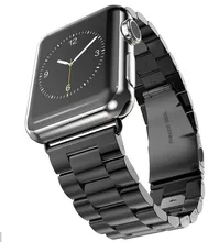 Для Apple Watch Band 38 мм 42 мм Браслет Из Нержавеющей Стали Пряжка Ремень Клип Адаптер для iWatch