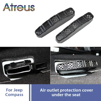 

Atreus 1set For Jeep Compass MP 2017 2018 Car Seat Air Conditioner Air Outlet Protective Cover Sticker Auto Accessories