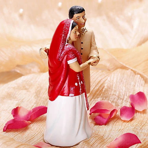 Indian Bride And Groom Cake Topper