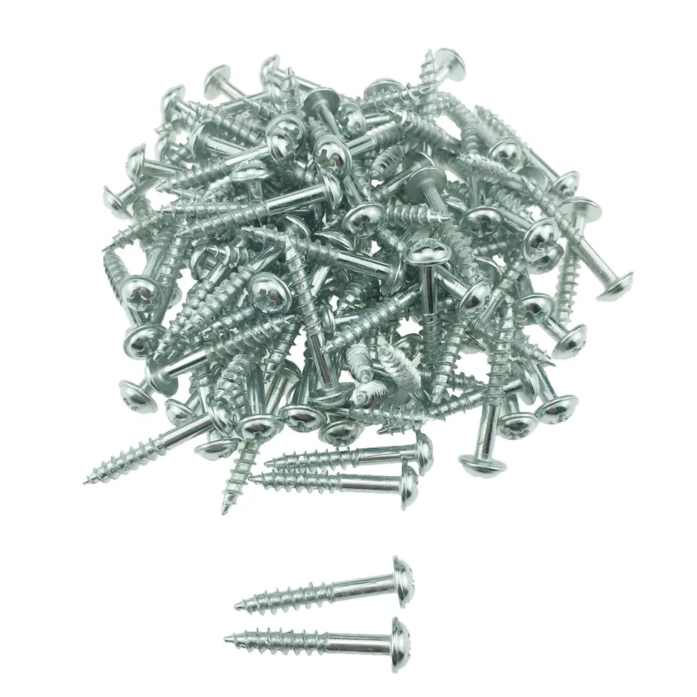 

100PC M4-25 High Strength Self-tapping Screw Self Tapping Screws for Pocket Hole Jig Woodworking HT1099