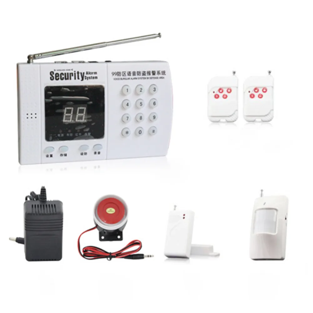 Europa Vorschriften Auto Alarm Wireless Home Alarmanlage Sicherheit Intelligente Sprachalarmierung System Fernbedienung Alarmanlage