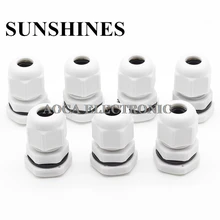 100 шт. Высокое качество IP68 PG13.5 6-12 мм водонепроницаемый нейлоновый кабельный ввод без Водонепроницаемая прокладка пластиковый кабельный ввод