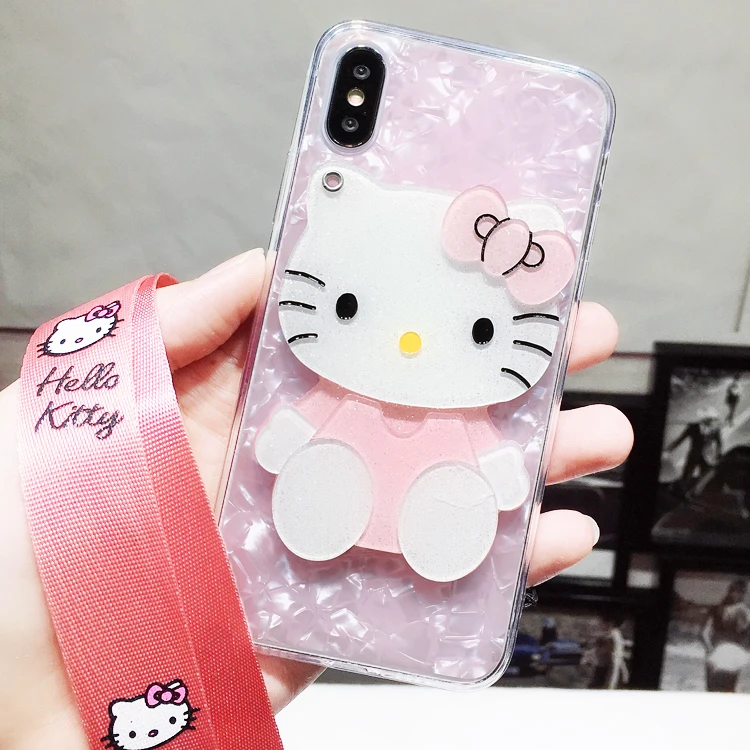 Aliexpress.com : Buy 3D hello kitty For iPhone X case cute cartoon ...