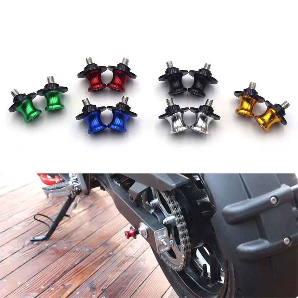

8mm Aluminum Motorcycle Swingarm Spools Slider Stand Screw For Yamaha Honda Harley Suzuki