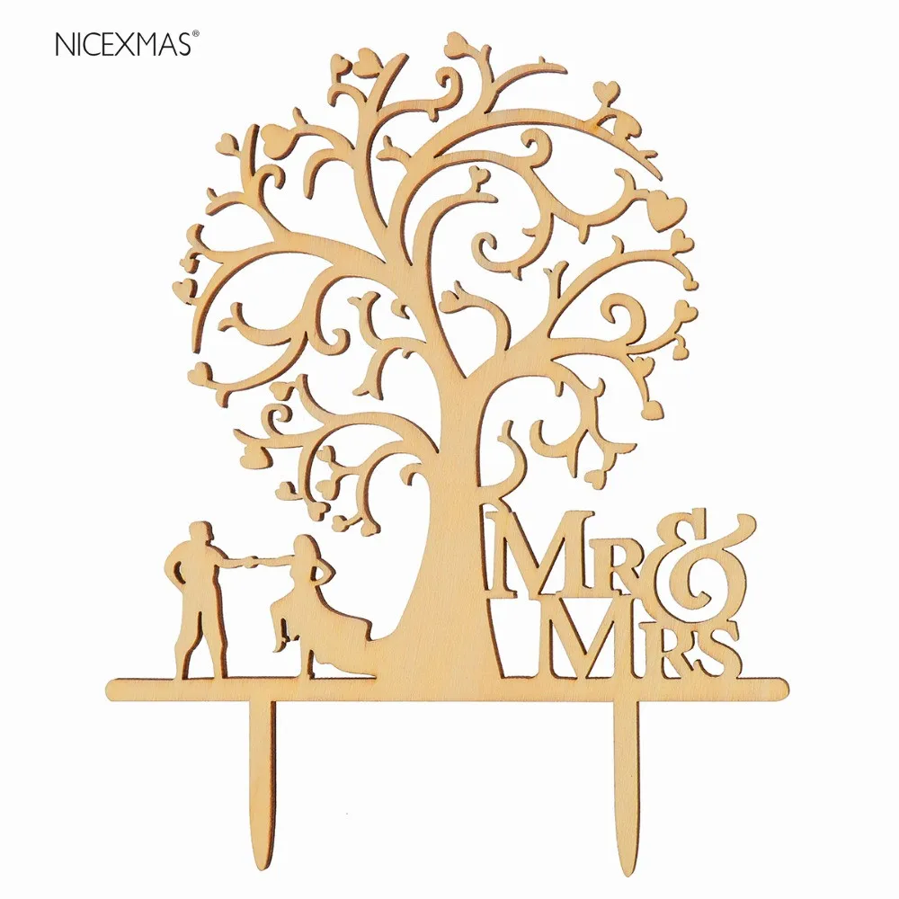 Tree Wedding Cake Topper Wood Tree Wedding Cake Topper Wood