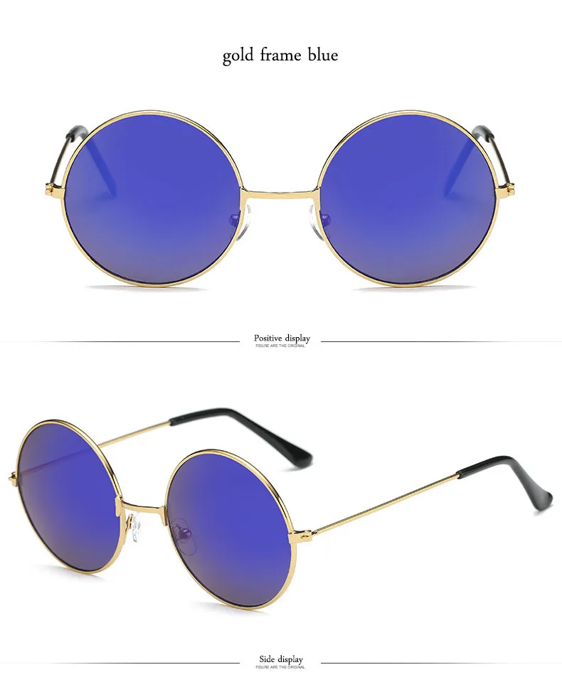 gold frame blue