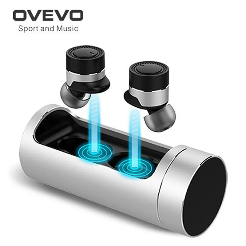 

TWS Mini Wireless Bluetooth Earphone with Charging Dock 800mAh Battery CVC 6.0 Noise Cancelling Headset for Smartphone