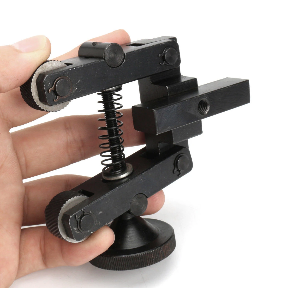 DWZ New Knurling Tool Holder Linear Knurl Tool Lathe Adjustable Shank + 6pcs Wheel