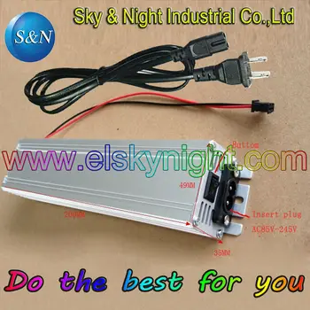 

NEW!!!! Super quality el panel/el wire inverter with 50W-220V(2 flat pin plug) adjustable brightness and flashing