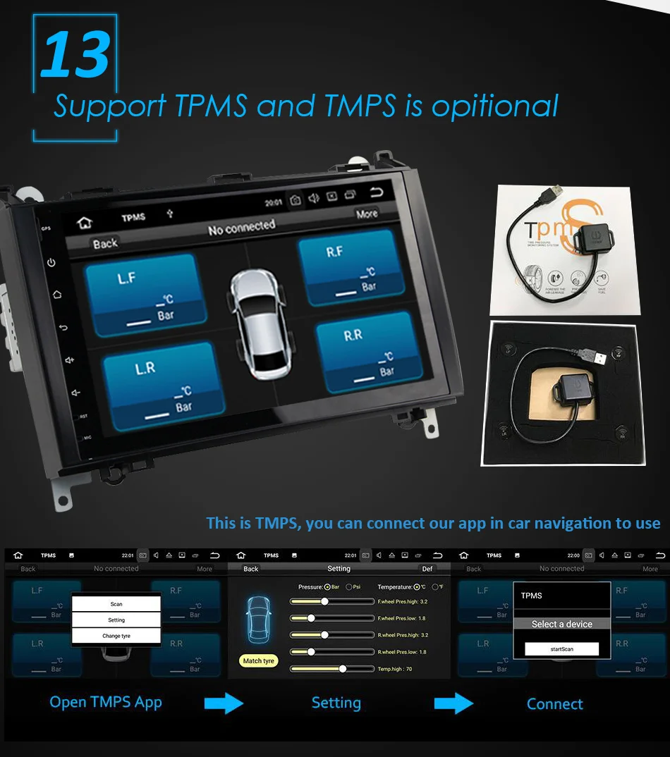 Excellent Eunavi 2 Din 4 Core Android 9.0 Car radio stereo 2G RAM GPS NAVI for voor Benz B200 Een B Klasse B200 W169 W245 W639 W906 WIFI 19