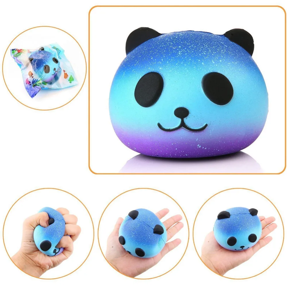 8cm kawaii colorful panda face plushies plush bear animals kids toys