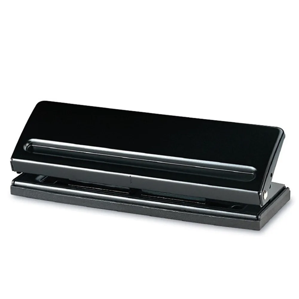 Metal 6 Holes Adjustable Punch Cutter Loose-leaf Paper Punch Scrapbooking adjustable diy punch Perfurador Locher Office Supplies photo