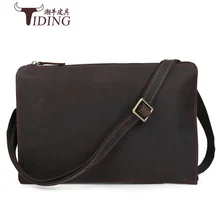 men shoulder bags genuine leather 2017 new man fashion brand vintage crazy horse leather crossbody bags male casual travel bags crazy horse pu leather men bags business men s briefcase vintage shoulder messenger bags travel fashion brand new