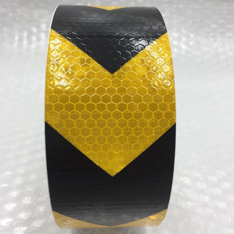 50mmx25m Shining reflective warning tape with arrow printing