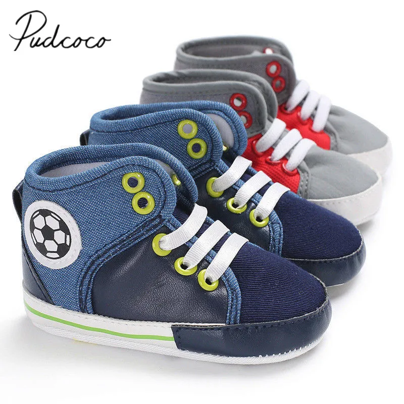 2018 Brand New Infant Newborn Toddler Baby Boy Girl Soft Sole Canvas