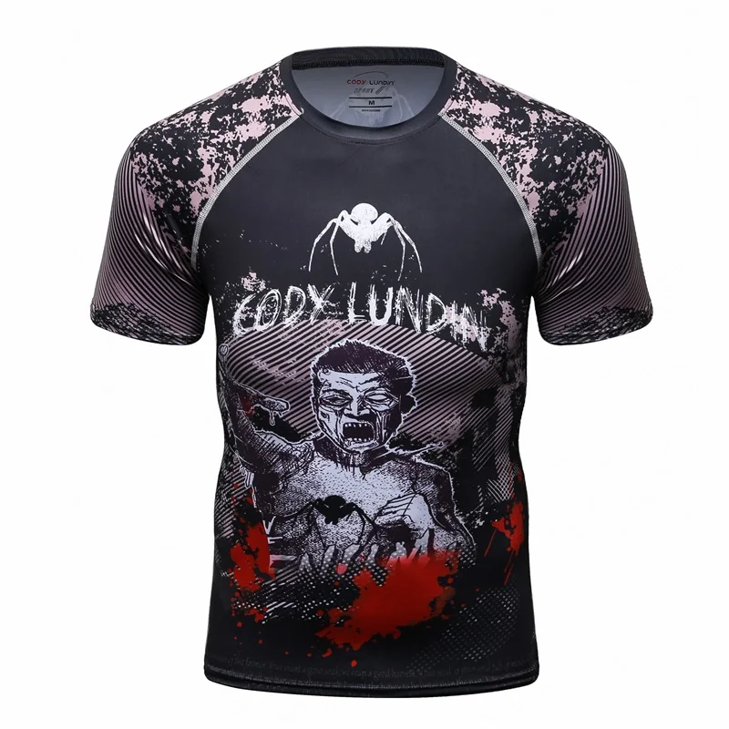 3D Футболка с принтом Мужская футболка с короткими рукавами Camiseta Masculina MMA забавная футболка s компрессионная быстросохнущая Модные топы CODY LUNDIN Новинка - Цвет: Pic Color