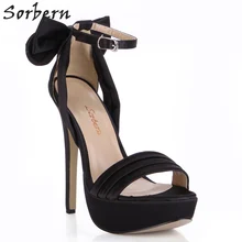 Sorbern Black Summer Platform Sandals 2018 Buckle Strap Bow 14CM Heels Shoes Woman Sandals Ladies Sandals Platform Sandals Shoes Sorbern Black Summer Platform Sandals 2018 Buckle Strap Bow 14CM Heels Shoes Woman Sandals Ladies Sandals Platform Sandals Shoes
