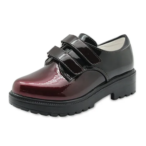 Apakowa/весенне-Осенняя обувь для девочек; детская обувь из искусственной кожи для маленьких девочек; Новинка года; детская форма - Цвет: Winered