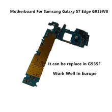 Полностью Рабочая оригинальная плата для samsung Galaxy S7 Edge SM-G935W8 G935F разблокированная материнская плата