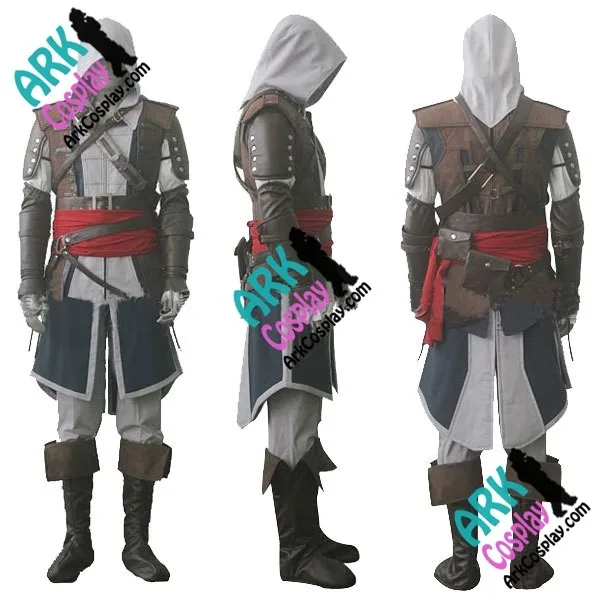 Assassin-s-Creed-IV-4-Black-Flag-Edward-Kenway-Cosplay-Costume-Whole-Set-Custom-Made-Express