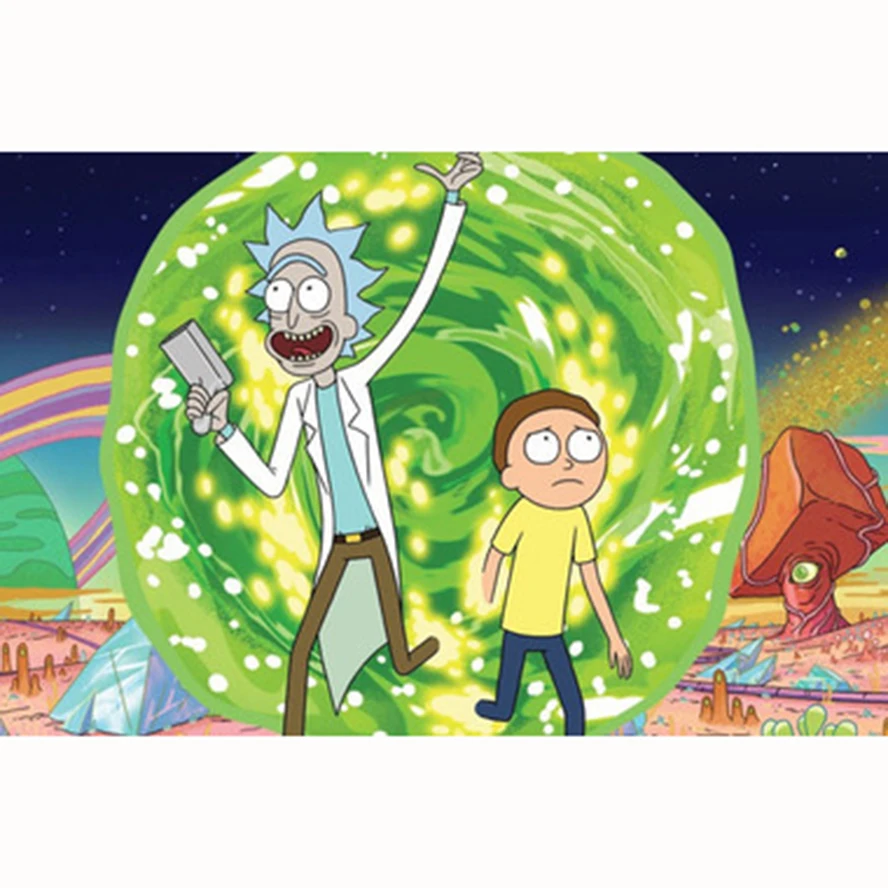 Набор для алмазной вышивки Morty &amp rick 5D с рисунком мозаика из бисера картина стразы