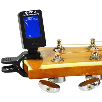

Mini Digital LCD Clip on Tuner for Guitar Bass Violin Ukulele Guitarra Part Accessories 360Degree Rotatable Sensitive JOYO JT-01