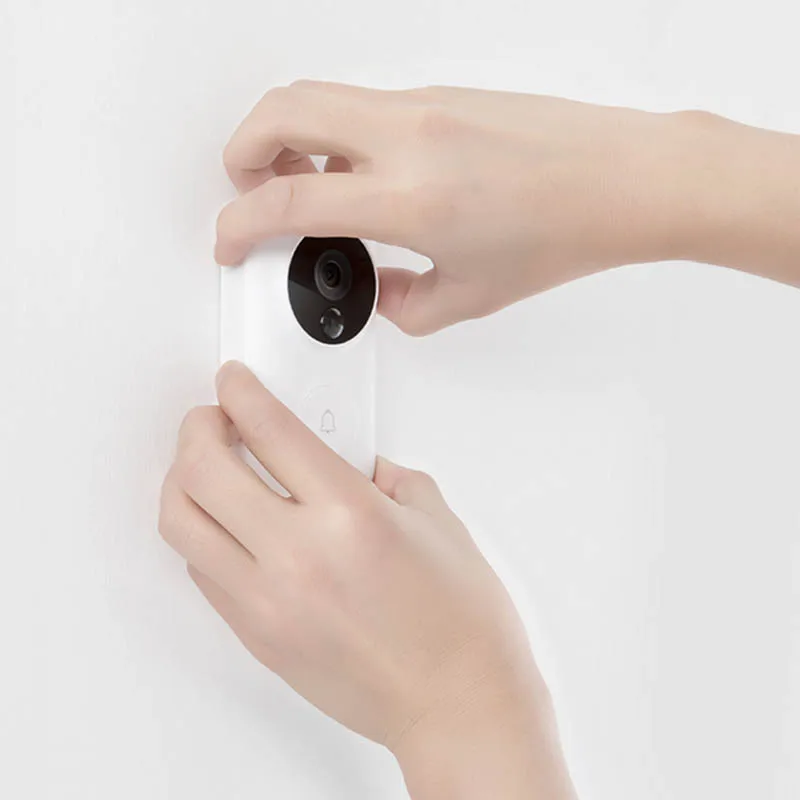 Xiaomi AI распознавание лица 720 P ИК двухстороннее аудио видео дверной звонок Обнаружение движения SMS Push домофон Облачное хранение