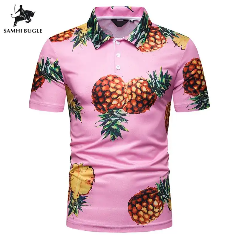 black polo shirt with pink horse