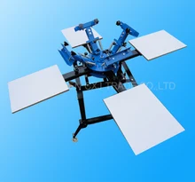 1Set 4 Color 4 Station Screen Printing Machine Comeswith Base Good Quality T-shirt Printing Machine