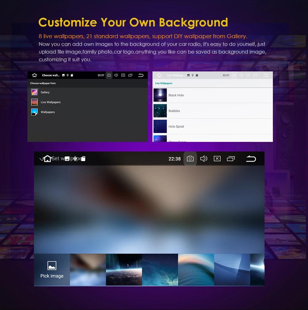 Top HIZPO 2DIN Android8.0 HD 800*480 screen Octa Core 4G RAM+32G ROM universal car radio gps  with wifi car stereo audio DVD PLAYER 15