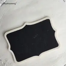 Прокрутка прямоугольная доска мини доска Марка Свадьба Рождественская вечеринка ребенок душ знак буфет конфеты ремесло поставки 2000