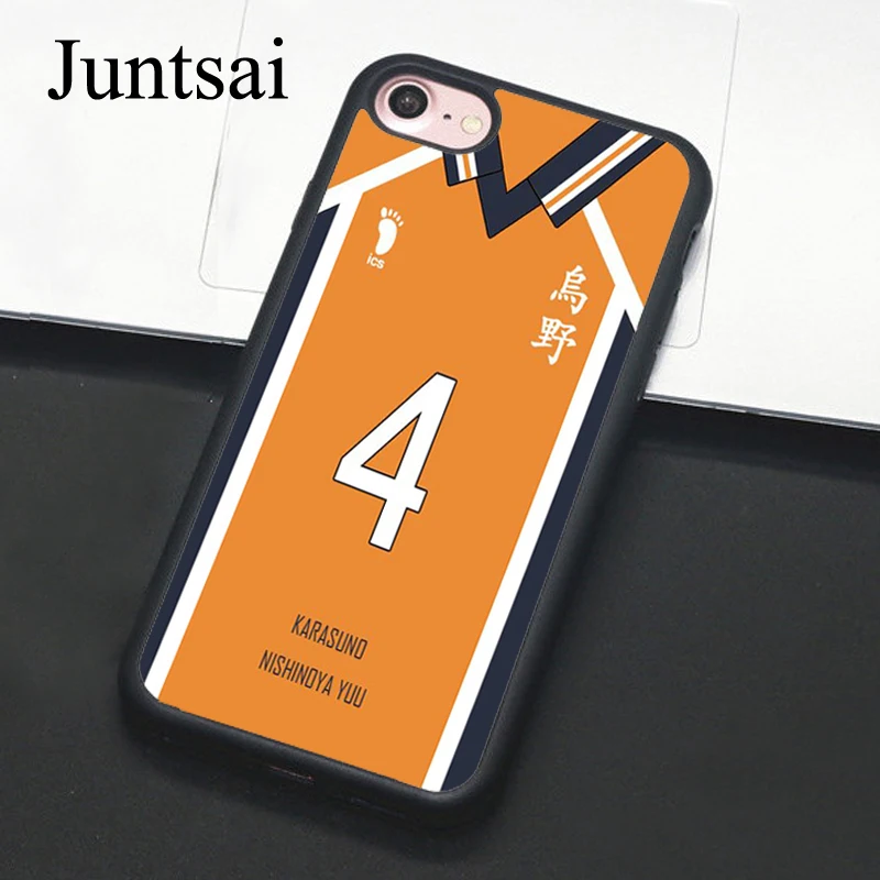 

Juntsai Haikyuu!! Nishinoya Yuu Karasuno Cases for iphone 5 5s SE 6 6s 7 8 Plus X TPU Back Cover Case Coque For iphone 7 Plus