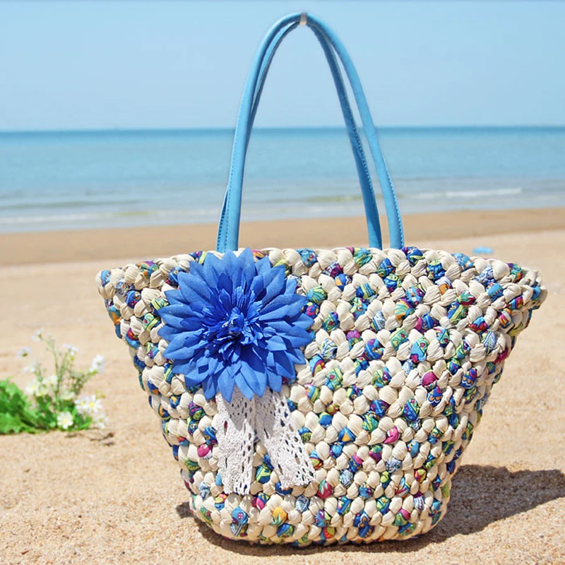 Fashion female straw bag summer beach bag bolsa de franja praia 2018