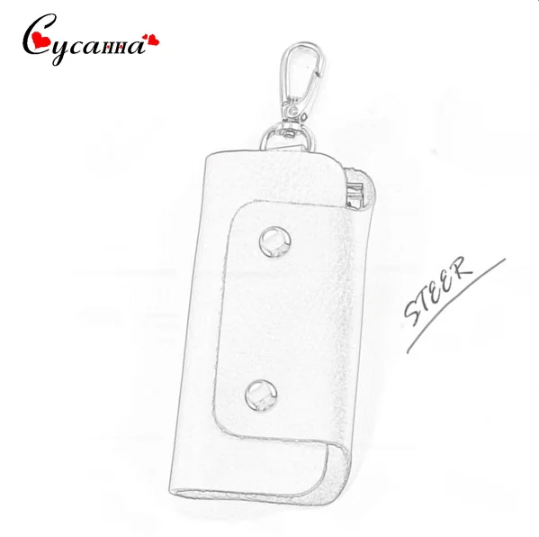 

Mini Key Wallets Holder Men Coin Purses Housekeeper Bag Small Pocket Keychain Zipper Case Out Door Pack Black