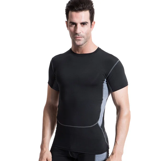 Men's PRO Tight Speed Dry Clothes Fitness Men Tshirt Body