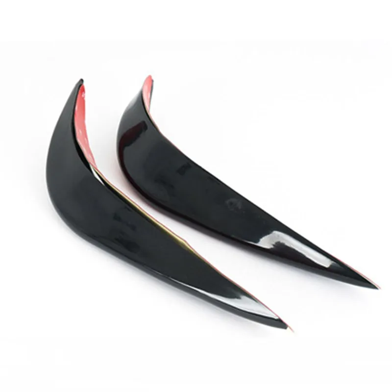 

2Pcs Car Front Bumper Lip Splitter Fins Body Spoiler Canards Valence Chin Universal Front Bumper Lip Protection bumper
