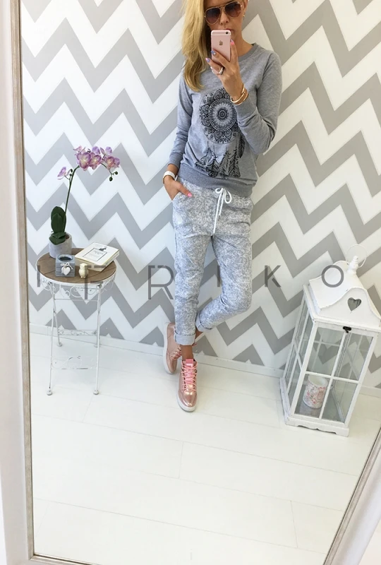  2017 New Womens Autumn Long Sleeve Hoodie Sweatshirt Print Casual Hooded Coat Pullover
