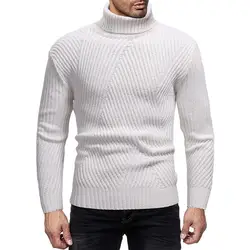 Мода Мышцы Тройник Для мужчин свитера водолазка вязаный Классический пуловер свитера Для мужчин Костюмы Masculina футболка Hombre теплая зима