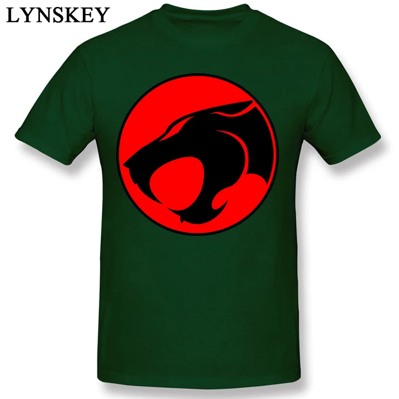 Cotton Mens Short Sleeve T Shirts Birthday Tops Shirt Discount Slim Fit Round Collar Tee-Shirt thundercats Top Quality dark green